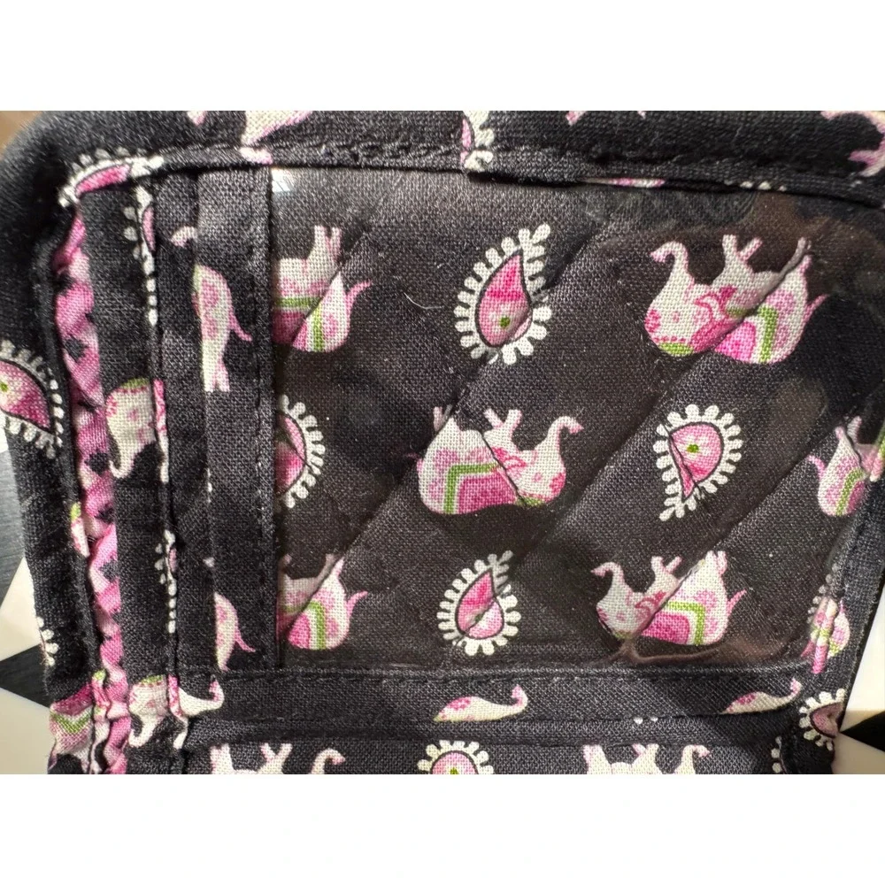 Vera Bradley Quilted Wallet Wristlet Bundle Elephant Parade Geometric Floral 2pc